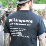 Proudly delinquent at DelFest 2016 - photo © Gina Elliott Proulx