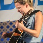Aoife O'Donovan sitting in with Uncle Earl at the 2016 Delaware Valley Bluegrass Festival - photo by Frank Baker