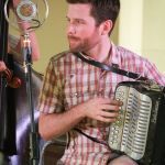 Sean McComiskey with Charm City Junction at the 2016 Bluegrass on the Grass festival in Carlisle, PA - photo by Frank Baker