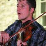 Patrick McAvinue with Charm City Junction at the 2016 Bluegrass on the Grass festival in Carlisle, PA - photo by Frank Baker