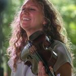 Corrine Rose Logston with High Fidelity at the 2016 Bluegrass on the Grass festival in Carlisle, PA - photo by Frank Baker