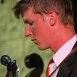 Daniel Amick with High Fidelity at the 2016 Bluegrass on the Grass festival in Carlisle, PA - photo by Frank Baker