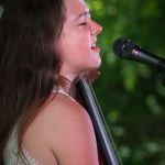 Vickie Vaughn with High Fidelity at the 2016 Bluegrass on the Grass festival in Carlisle, PA - photo by Frank Baker