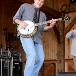 Sammy Shelor with Lonesome River Band at the August 2016 Gettysburg Bluegrass Festival - photo by Frank Baker