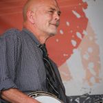 Sammy Shelor with Lonesome River Band at the August 2016 Gettysburg Bluegrass Festival - photo by Frank Baker