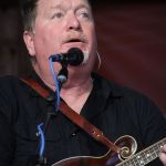 Lou Reid with Seldom Scene at the August 2016 Gettysburg Bluegrass Festival - photo by Frank Baker