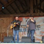 Steve Gulley & New Pinnacle at the August 2016 Gettysburg Bluegrass Festival - photo by Frank Baker