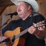 Tony Holt with The Wildwood Valley Boys at the August 2016 Gettysburg Bluegrass Festival - photo by Frank Baker