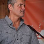 Terry Eldridge fills in with The Wildwood Valley Boys at the August 2016 Gettysburg Bluegrass Festival - photo by Frank Baker