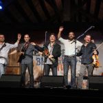 The Travelin' McCourys finish their set at the August 2016 Gettysburg Bluegrass Festival - photo by Frank Baker