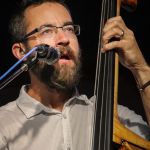 Alan Bartram with The Travelin' McCourys at the August 2016 Gettysburg Bluegrass Festival - photo by Frank Baker