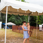 Keeping cool in the mist tent at Grey Fox 2016 - photo © Tara Linhardt