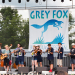 Tony Watt and Laura Orshaw lead the Bluegrass University group at the 2016 Grey Fox festival - photo © Tara Linhardt
