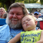 A quick catnap at the 2016 Musicians Against Childhood Cancer festival - photo by Daniel Mullins