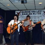 Mitch Manns on mandolin at an Adams Family Benefit at the Huron Valley Eagles - photo by Bill Warren