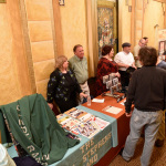 The Ridge Runners work the table at the Remembering Miss Dixie taping at Song of the Mountains (May 7, 2016) - photo by David Johnson