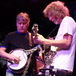 Béla Fleck and Sam Bush at RockyGrass 2016 - photo by Daniel Mullins