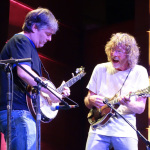 Béla Fleck and Sam Bush at RockyGrass 2016 - photo by Daniel Mullins