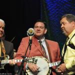 Paul Williams, Joe Mullins and Richie Williams at the Spring 2016 Southern Ohio Indoor Music Festival - photo by Bill Warren