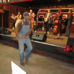 Shepherdsville Music Barn regular "Long Legs" dances to Gary Brewer & the Kentucky Ramblers (11/18/16) - photo by Bob Mitchell