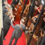 Michael Cleveland's fiddle flash mob on the red carpet at the 2016 International Bluegrass Music Awards - photo by Frank Baker