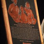 Hall of Fame induction plaque for Rounder founders at the 2016 International Bluegrass Music Awards - photo by Frank Baker