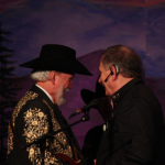 Doyle Lawson and Milton Harkey at the Bluegrass Album Band reunion show at Bluegrass First Class (2/16/13) - photo by John Goad