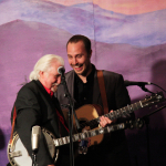 J.D. Crowe and Josh Williams at the Bluegrass Album Band reunion show at Bluegrass First Class (2/16/13) - photo by John Goad