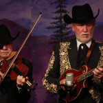Bobby Hicks and Doyle Lawson at the Bluegrass Album Band reunion show at Bluegrass First Class (2/16/13) - photo by John Goad
