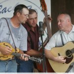 Darrell Turnbull, Chris Wheeler, Greg Potter of Missouri River Band at Back 40 Bluegrass (9/12) - photo by Brian Dietz