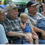 4 Generations of Turnbulls, Darrell, Arlie, Aaron and Ron at Back 40 Bluegrass (9/12) - photo by Bryan Dietz