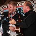 Russ Carson and Audie Blaylock at the 2013 Delaware Valley Bluegrass Festival - photo by Frank Baker
