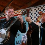 Russ Carson and Audie Blaylock at the 2013 Delaware Valley Bluegrass Festival - photo by Frank Baker