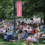 Enjoying the music at the 2016 Bluegrass Bluegrass on the Grass festival on the campus of Dickinson College - photo by Frank Baker