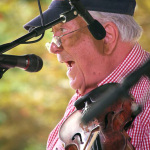 Fletcher Bright with Dismembered Tennesseans at the 2016 Bluegrass Bluegrass on the Grass festival on the campus of Dickinson College - photo by Frank Baker