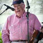 Fletcher Bright with Dismembered Tennesseans at the 2016 Bluegrass Bluegrass on the Grass festival on the campus of Dickinson College - photo by Frank Baker