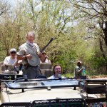 Exploring the South African bush during the 2012 Banjo Safari - photo by Kevin Dooley