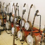 Pre war banjos on display at Banjothon 2013 - photo © Dean Hoffmeyer