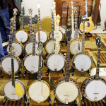 Pre war banjos on display at Banjothon 2013 - photo © Dean Hoffmeyer