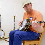 David Gilreath plays Curtis McPeake's RB-75, 'Ole Betsy' at Banjothon 2013 - photo © Dean Hoffmeyer