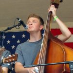 Wyatt Harman at the Youth Bluegrass Boot Camp at Bean Blossom 2015 - photo by Daniel Mullins