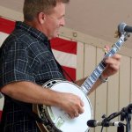 Mike Scott with Ronnie Reno at Bean Blossom 2015 - photo by Daniel Mullins
