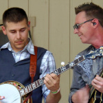 Cody Hill with Darrell Webb Band at Bean Blossom 2015 - photo by Daniel Mullins