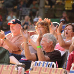 Enthusiastic crowd at Bean Blossom 2012 - photo © MaryE Yeomans