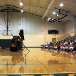 Bearfoot at a Kentucky school presentation (January 2012)