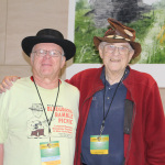 Bill Knowlton and Carl Pagter at World of Bluegrass 2015 - photo by Becky Johnson