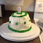 Becky's daughter Romy's first birthday cake