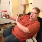 Richard Smith says "No!" to the Tom Selleck cookies at his studio (3/25/14)