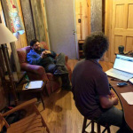 Randall Deaton and Brandon Bell duing the Richard Bennett sessions (October 2013)