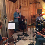 Ron Stewart, Mark Schatz, Adam Steffey and Richard Bennett duing the Richard Bennett sessions (October 2013)